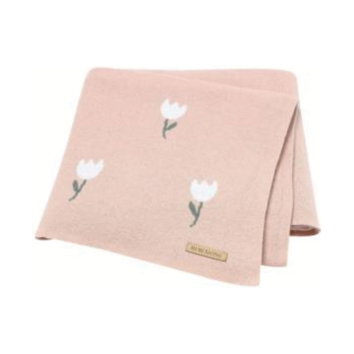 Echo Baby Knitted Blanket - Rose Pattern (Pink)