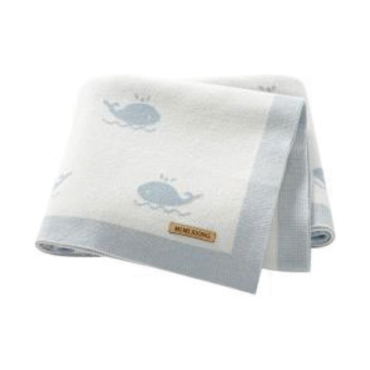 Echo Baby Knitted Blanket - Whale Pattern