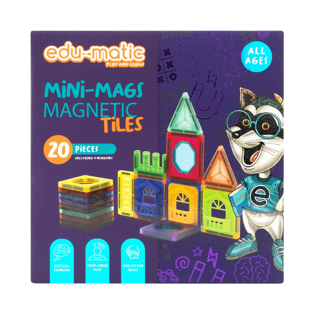 20 Magnetic Tiles and Windows