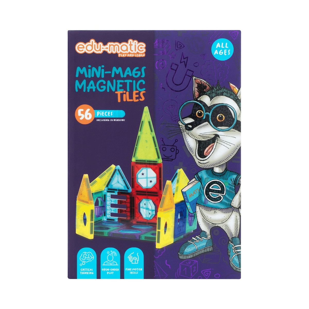 56 Magnetic Tiles, Windows and Stickers