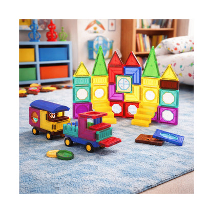 73 Magnetic Tiles, Windows, Stickers and Snowmen