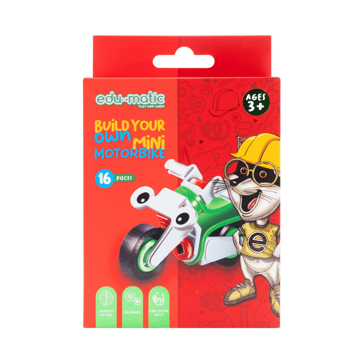 Edu-matic Flexi Build Mini Kit - Motobike - 16 pcs