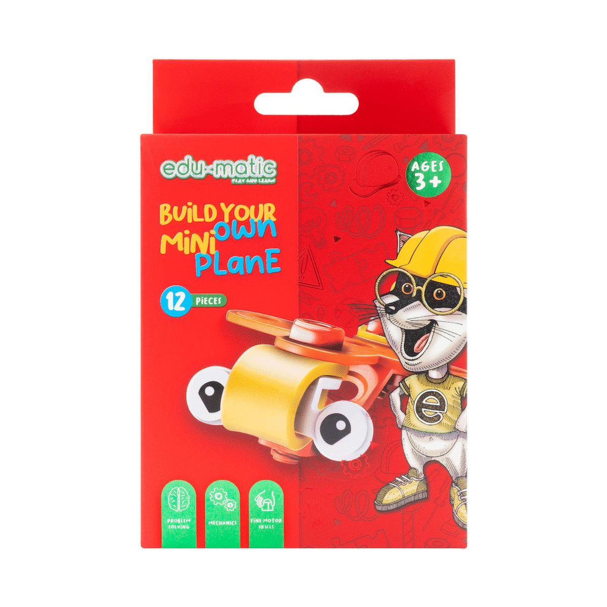 Edu-matic Flexi Build Mini Kit - Airplane - 12 pcs