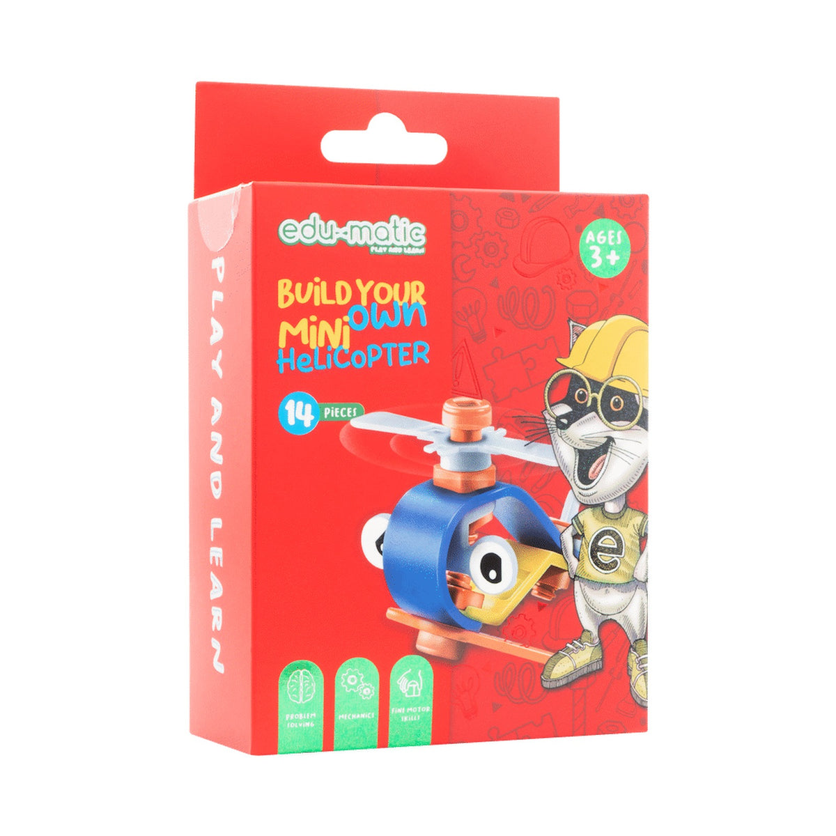 Edu-matic Flexi Build Mini Kit - Helicopter - 14 pcs
