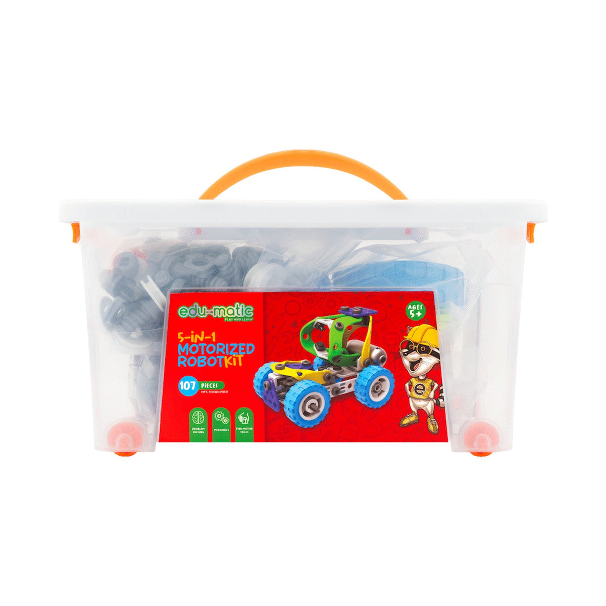 Edu-matic Flexi Build Robot Kit (107 pcs)