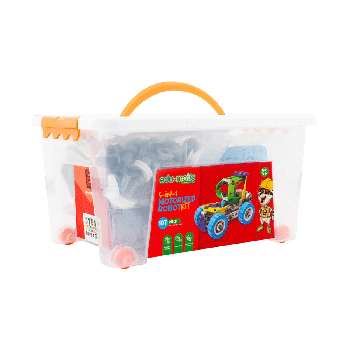 Edu-matic Flexi Build Robot Kit (107 pcs)