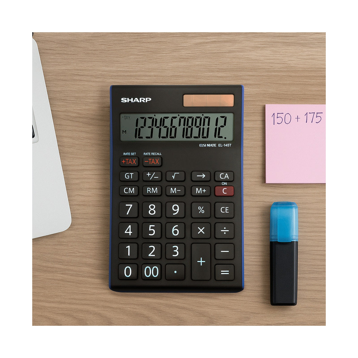 Sharp EL-145T Desk Calculator - 14 Digit Tax