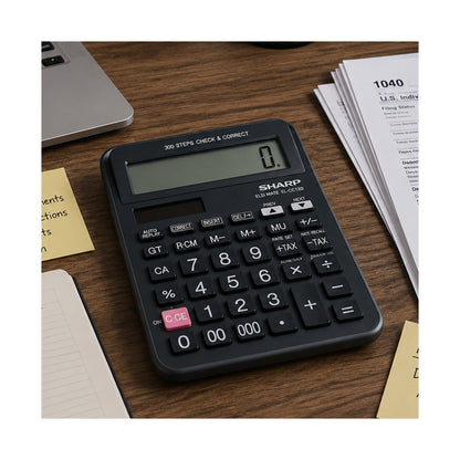 Sharp EL-CC12D Desk Calculator - CheckCorrect Tax