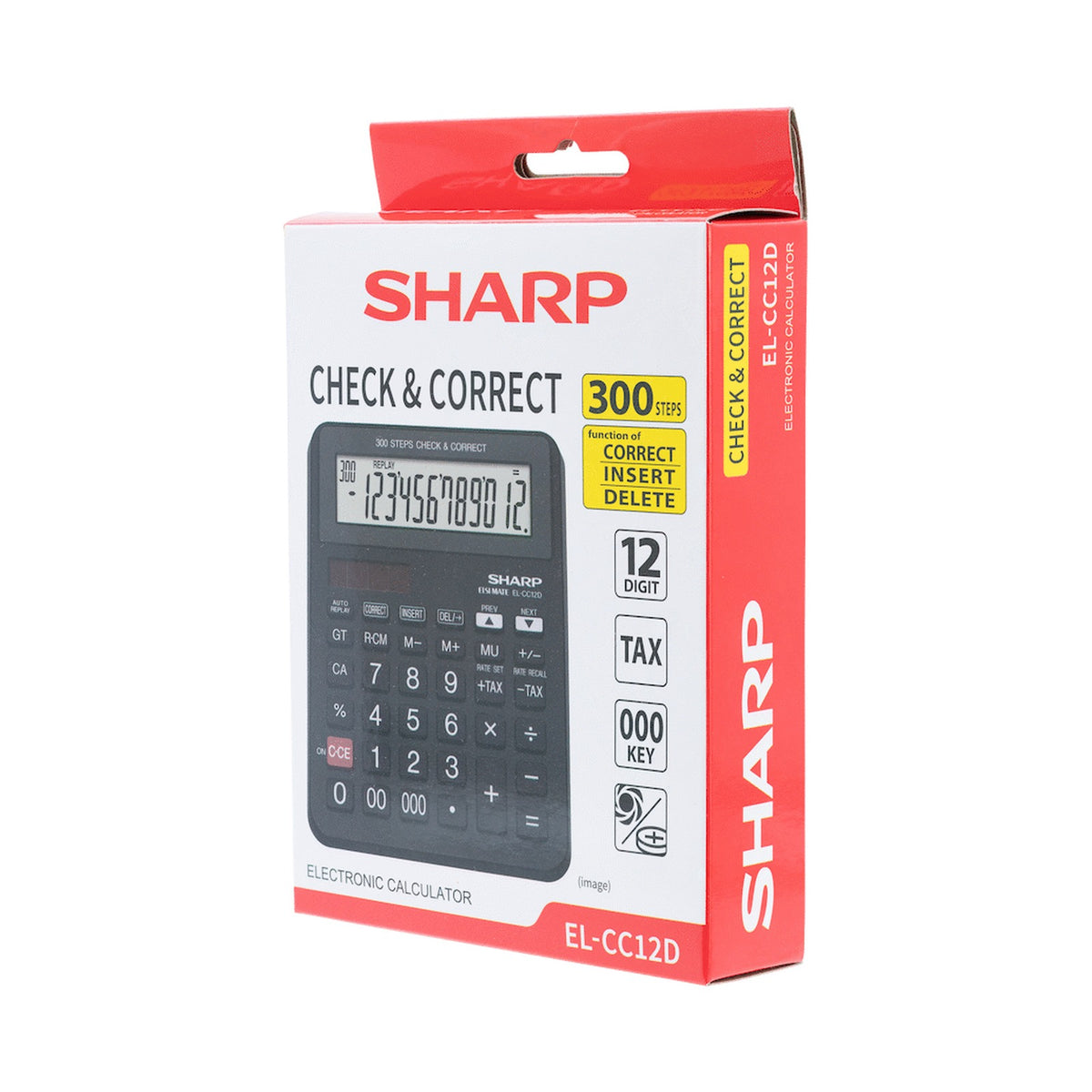Sharp EL-CC12D Desk Calculator - CheckCorrect Tax
