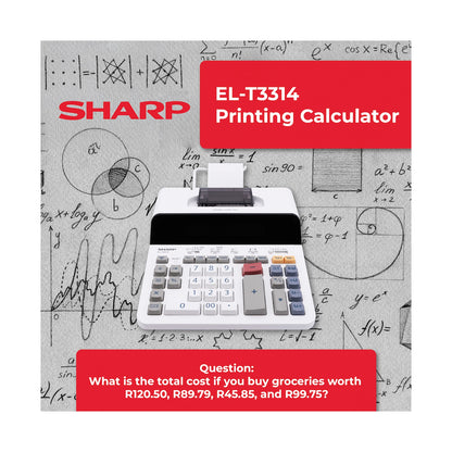 Sharp EL-T3314 Printing Calculator