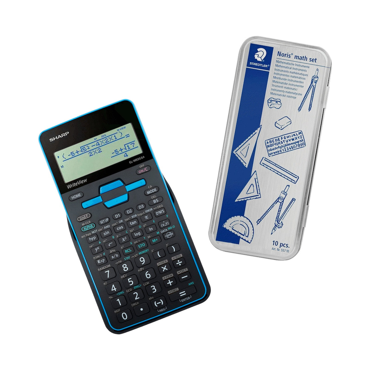 Sharp EL535 Scientific Calculator - 422 Functions- Blue