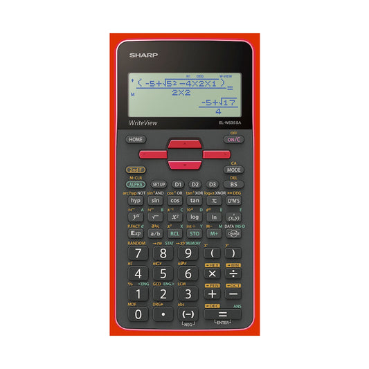 Sharp EL535 Scientific Calculator - 422 Functions- Red