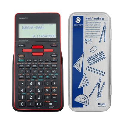 Sharp EL535 Scientific Calculator - 422 Functions- Red
