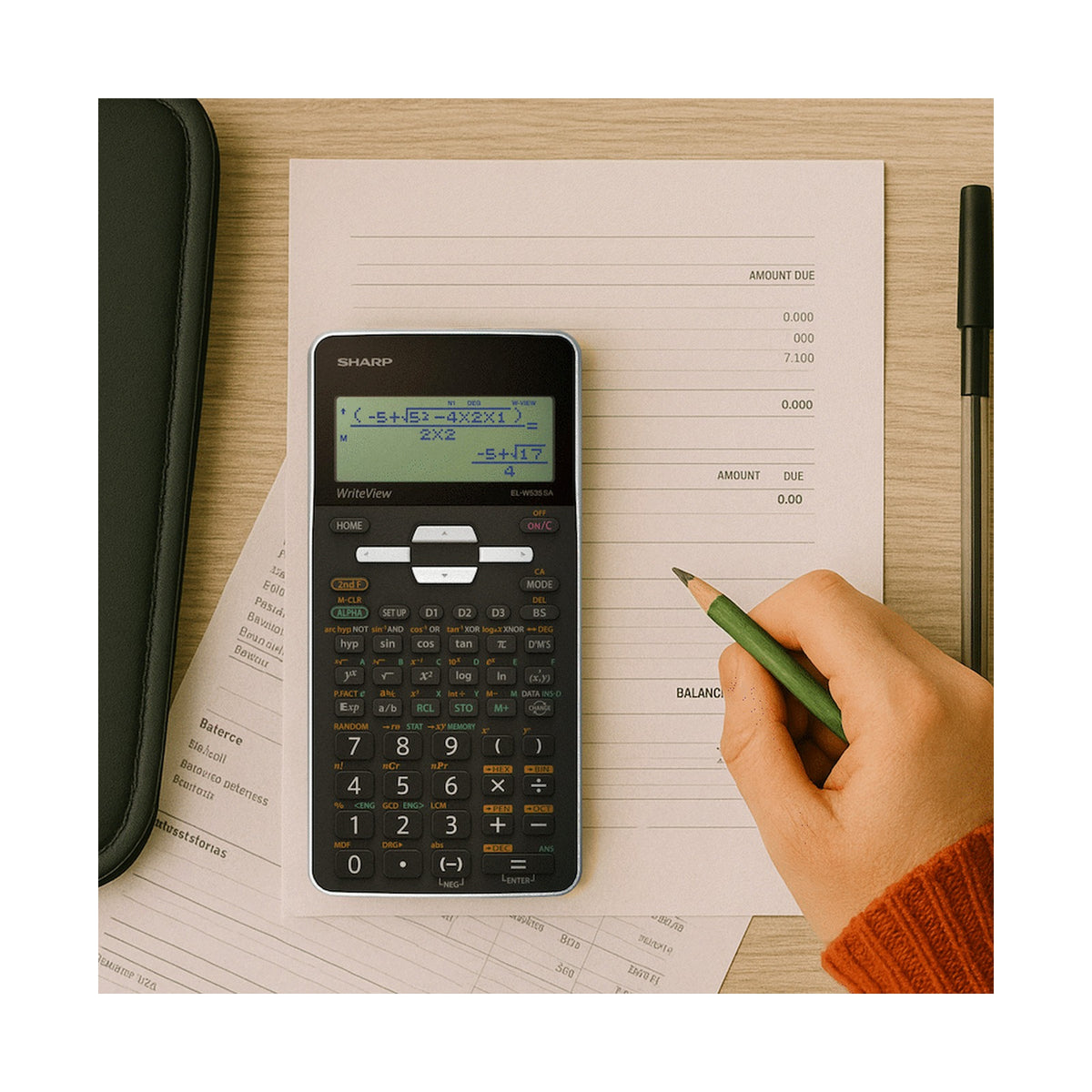 Sharp EL535 Scientific Calculator - 422 Functions - White