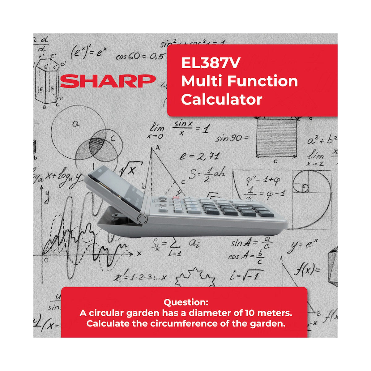 Sharp EL387V Multi-Function Calculator