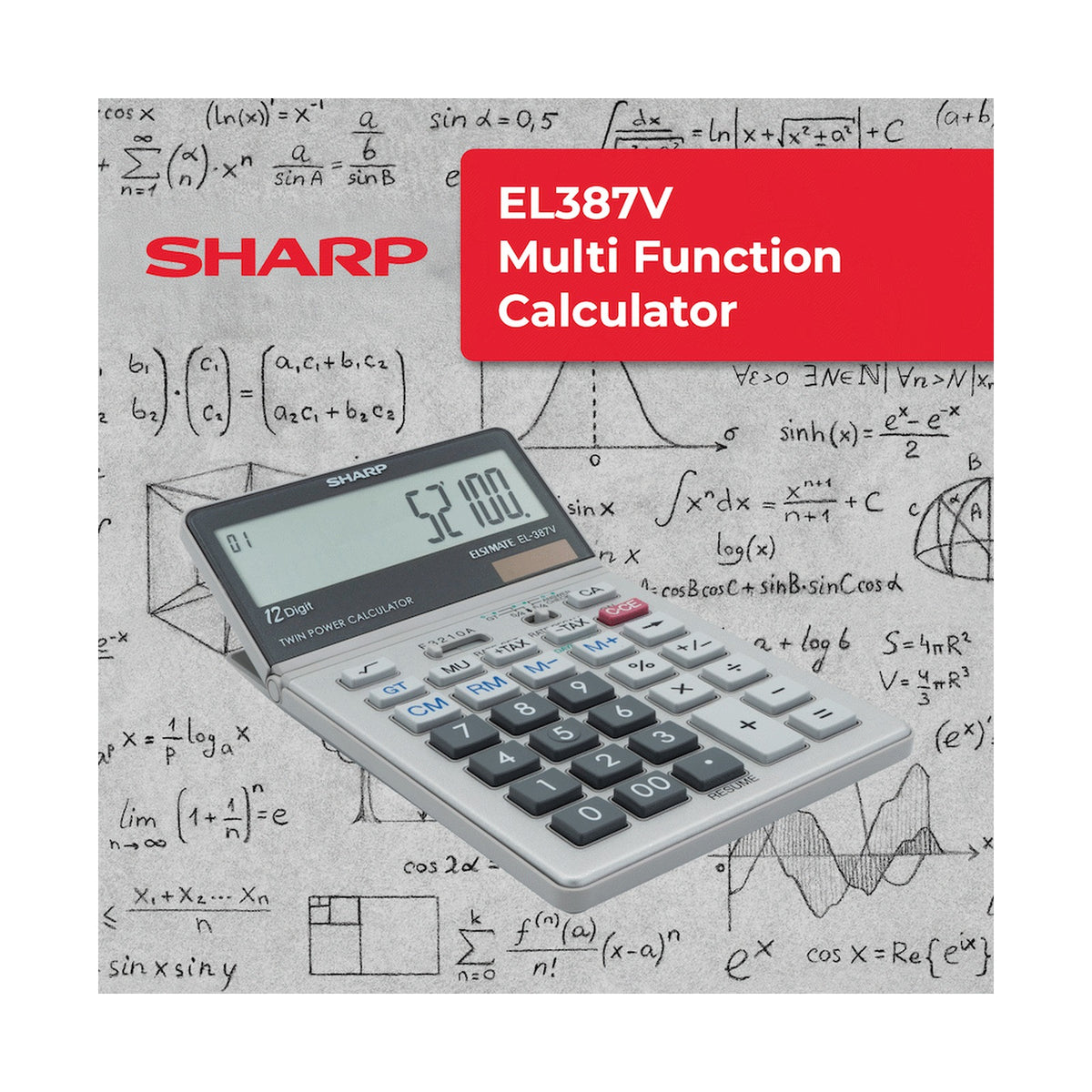 Sharp EL387V Multi-Function Calculator