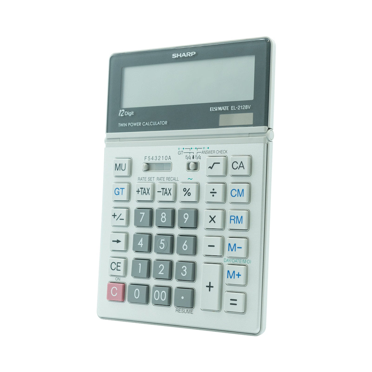 Sharp El2128V Semi-Desk Calculator