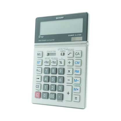 Sharp El2128V Semi-Desk Calculator