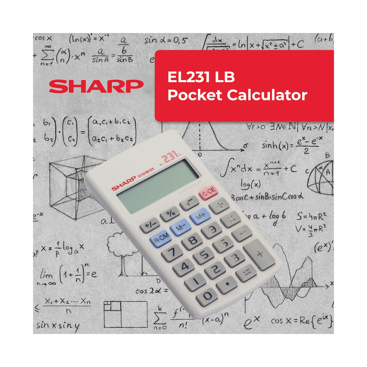 Sharp EL231 LB Pocket Calculator