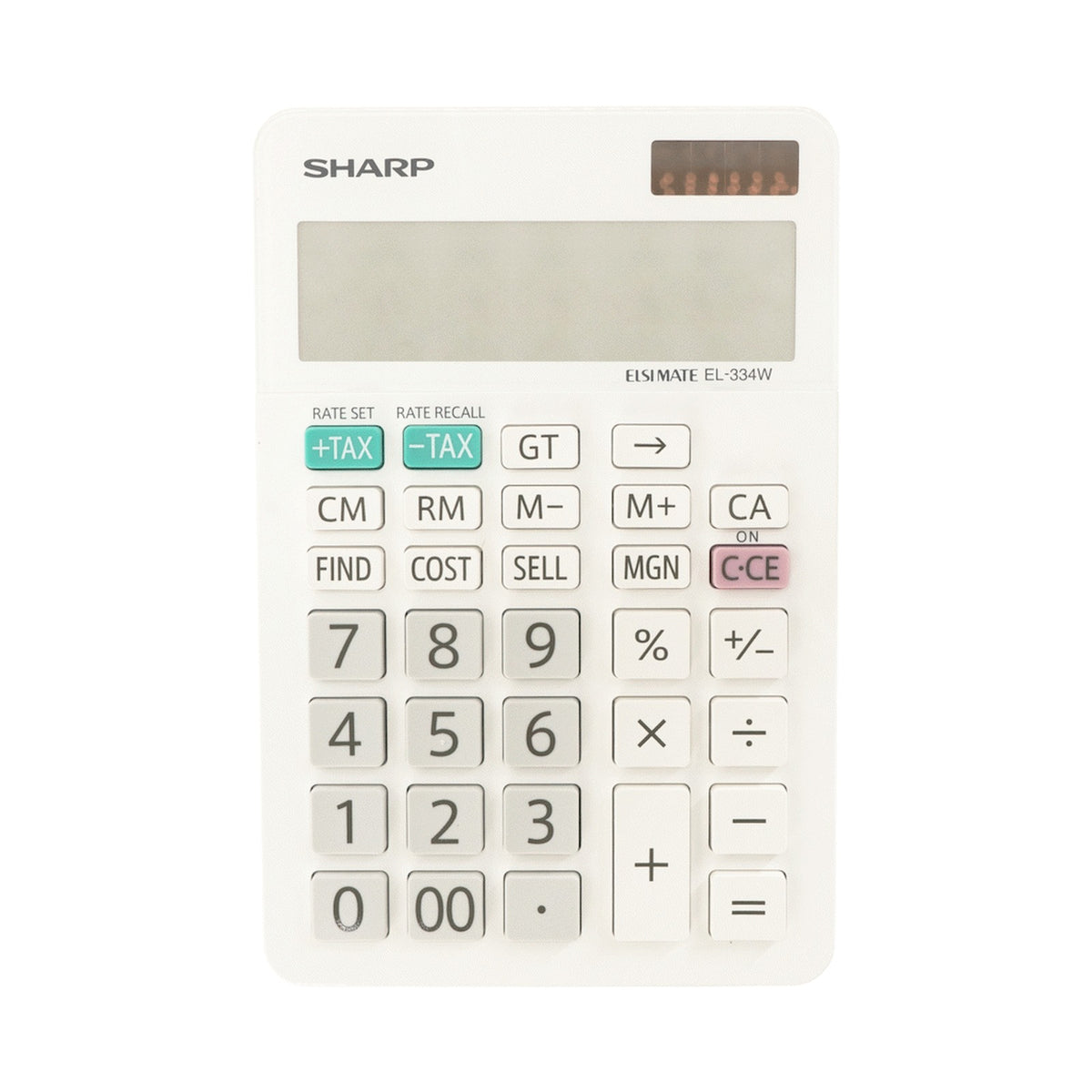 Sharp ElsiMate EL334WB - 12 Digit Desk Calculator