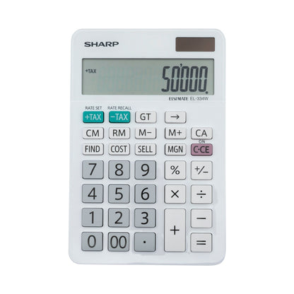 Sharp ElsiMate EL334WB - 12 Digit Desk Calculator