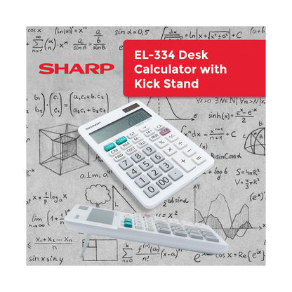 Sharp ElsiMate EL334WB - 12 Digit Desk Calculator