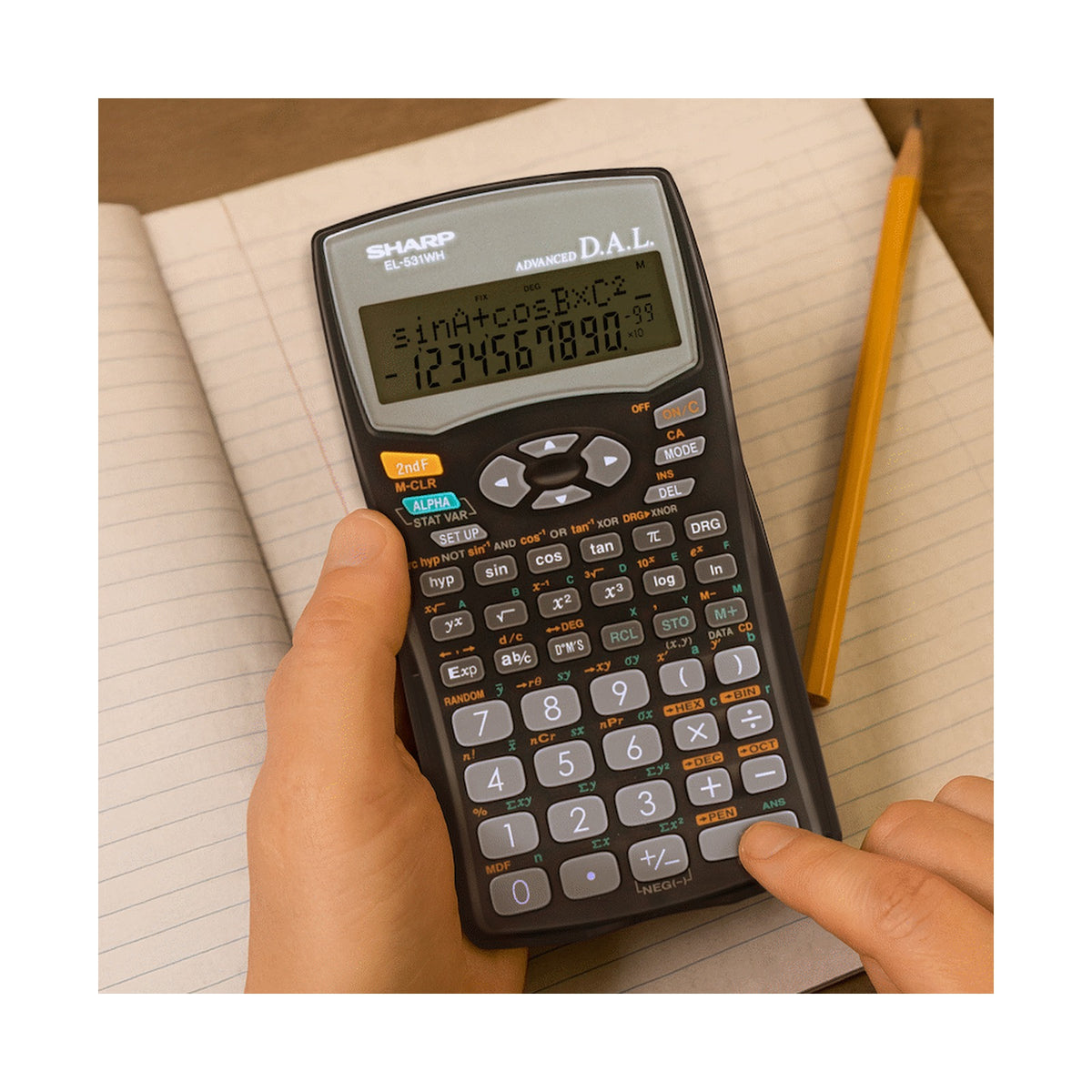 Sharp EL531 WH-BBK - Scientific Calculator - 272 Functions