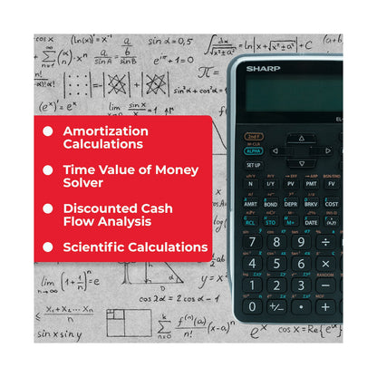Sharp EL-738 XTB - Advanced Financial Calculator NEW DESIGN