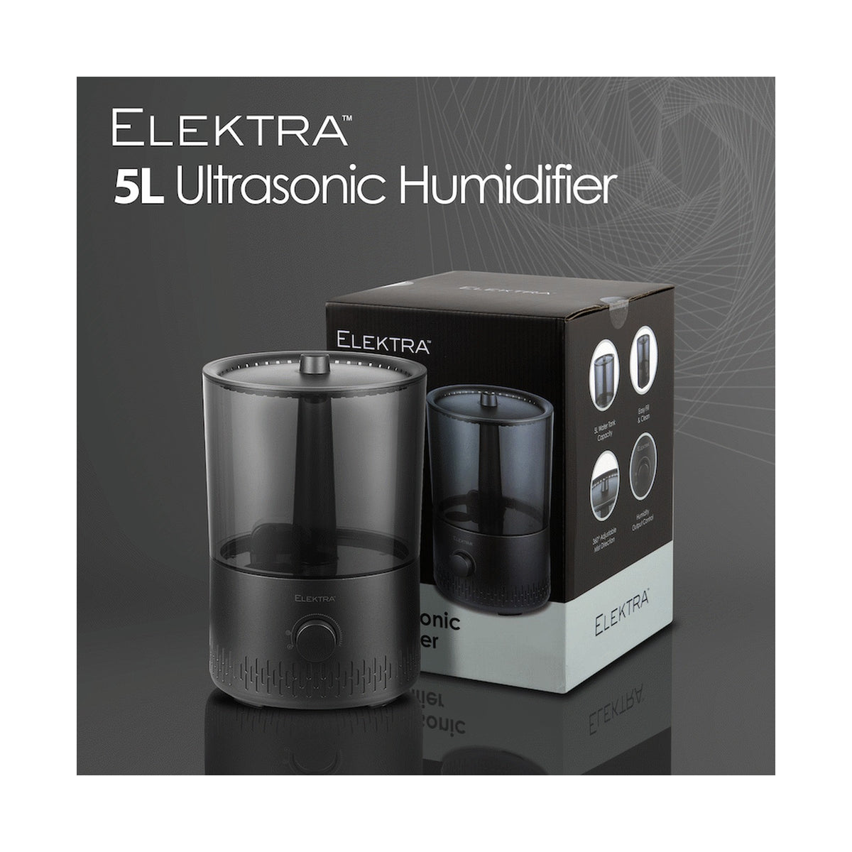 Elektra 5L Ultrasonic Humidifier