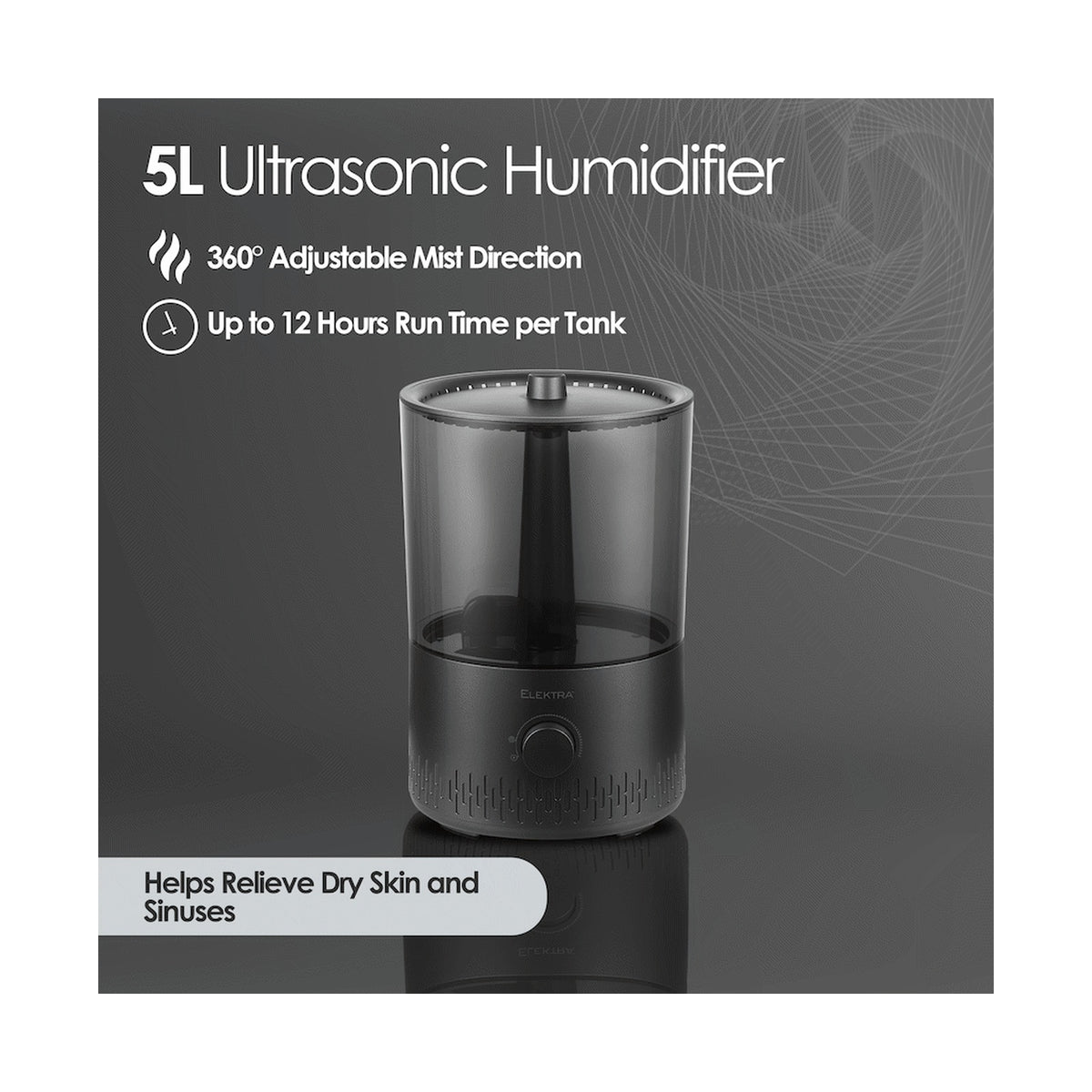 Elektra 5L Ultrasonic Humidifier