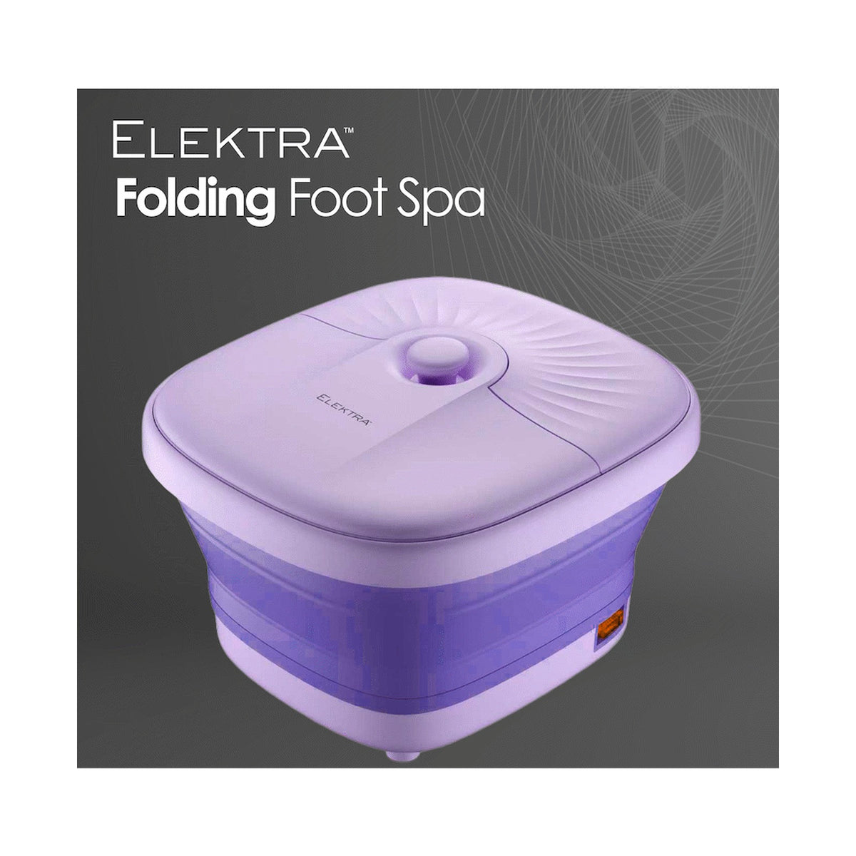 Elektra Folding Foot Spa Purple
