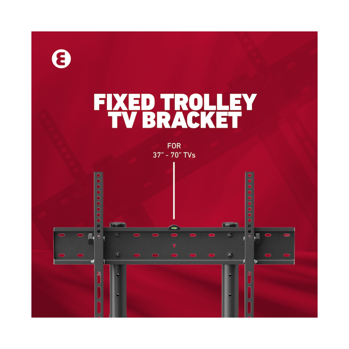 Ellies Solid series Fixed Trolley TV Bracket 37" - 70" TVs