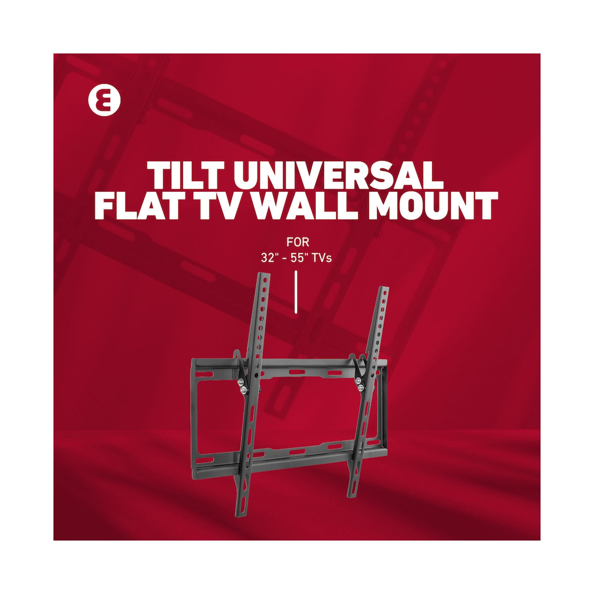 Ellies Solid series Tilt Tv Wall Mount For 32" - 55" TVs