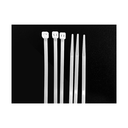 Ellies Cable Tie 4.8mm X 200mm -  100 PACK SIZE - WT