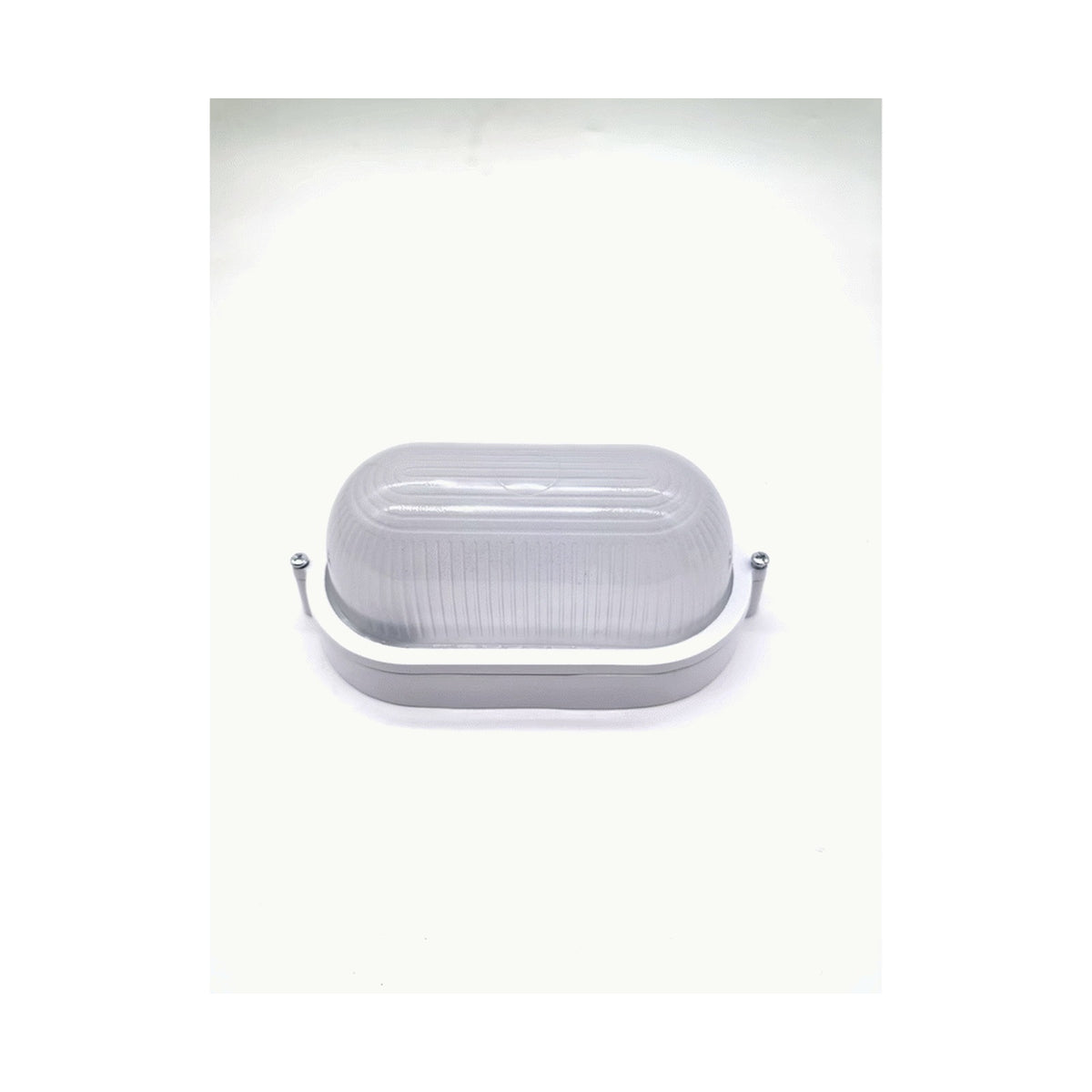 Ellies Illume Series - AC Oval Bulkhead - Aluminium + Glass - E27 Base - WT