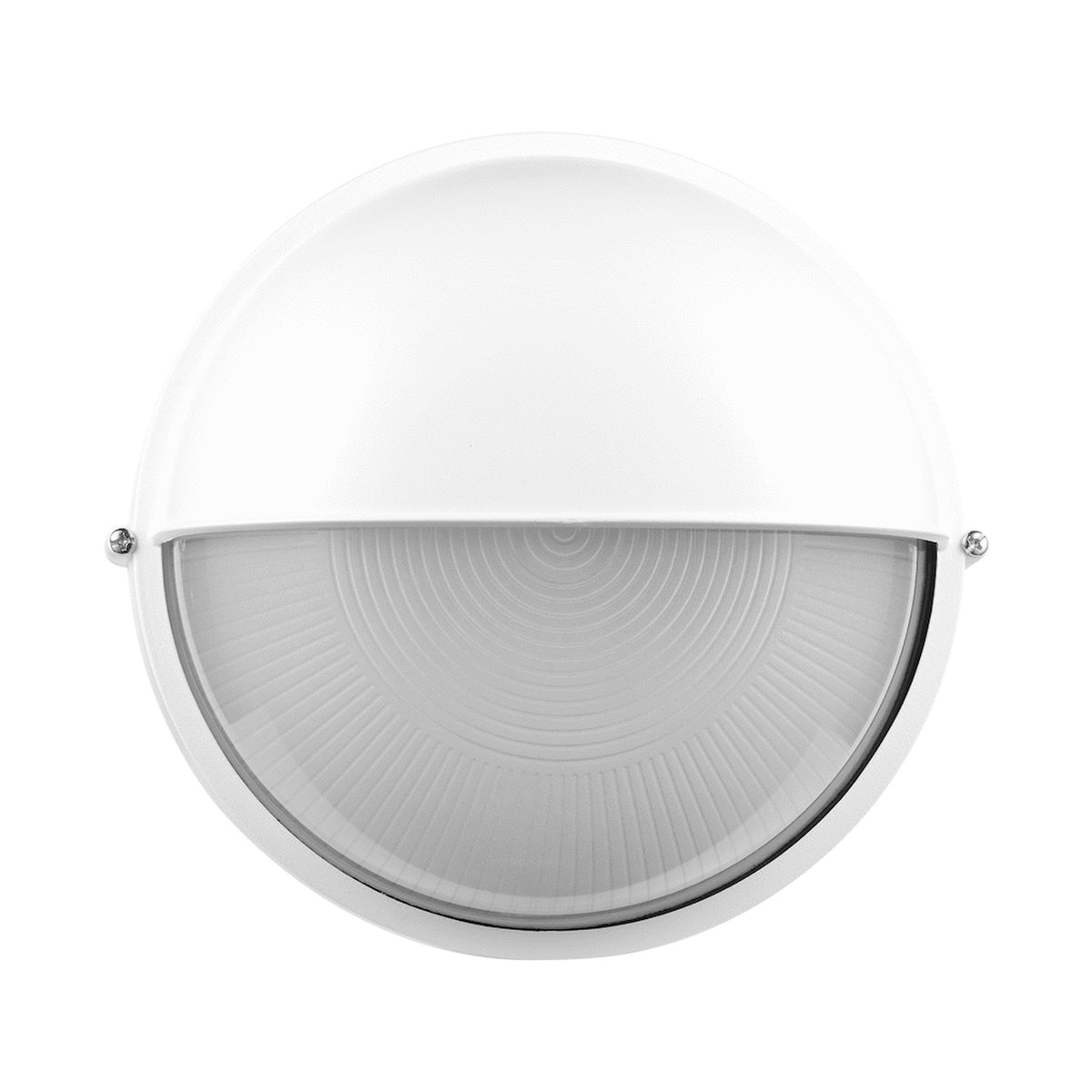 Ellies Arc Series - AC Round Bulkhead - Aluminium + Glass - E27 Base -WT
