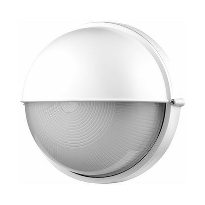 Ellies Arc Series - AC Round Bulkhead - Aluminium + Glass - E27 Base -WT