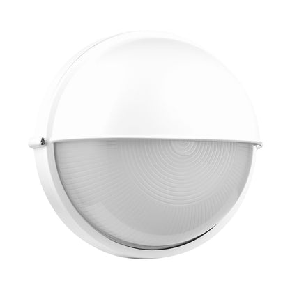 Ellies Arc Series - Large AC Round Bulkhead - Aluminium + Glass - E27 Base -WT