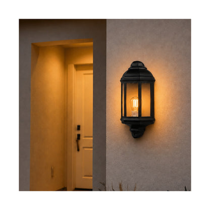 Ellies Forge Series - AC Wall Light - Aluminium + Glass - E27 Base -BK