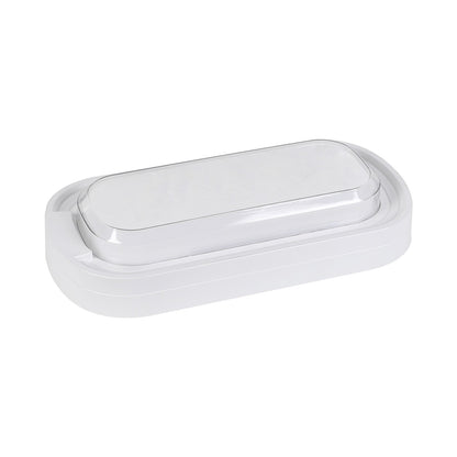 Ellies Ellipse Series AC 24W Capsule LED Bulkhead - PC - WT