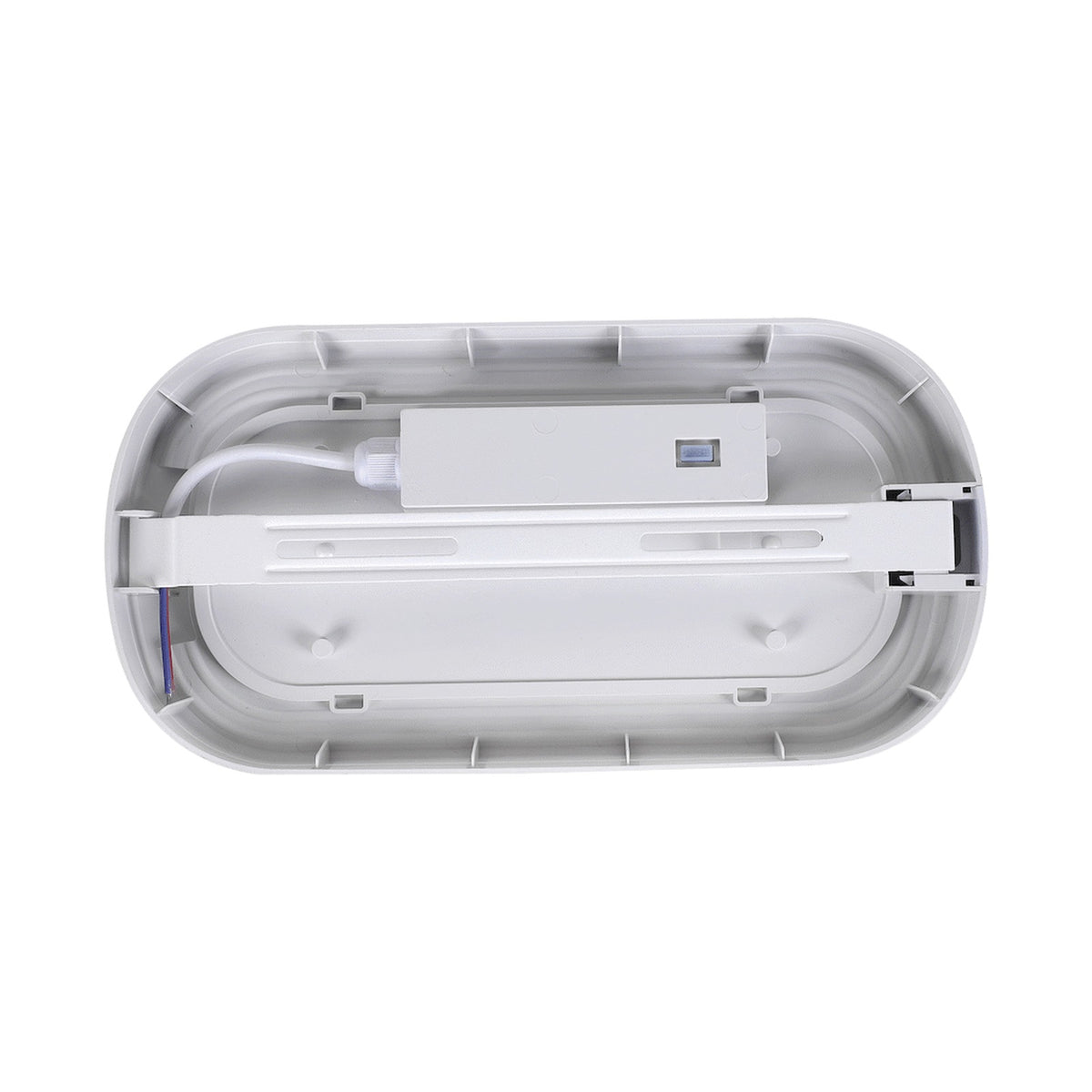 Ellies Ellipse Series AC 24W Capsule LED Bulkhead - PC - WT