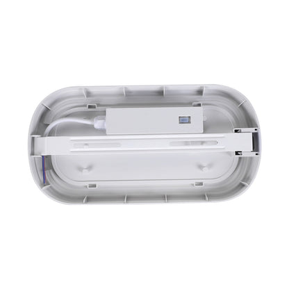 Ellies Ellipse Series AC 24W Capsule LED Bulkhead - PC - WT