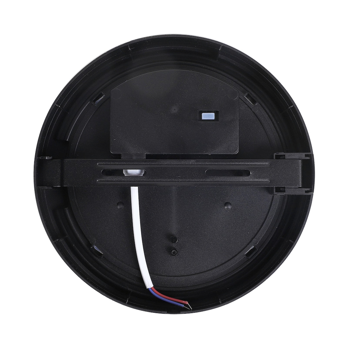 Ellies Cresent Series AC 24W Round LED Bulkhead - PC - BK