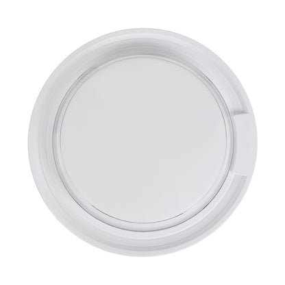 Ellies Cresent Series AC 24W Round LED Bulkhead - PC - WT