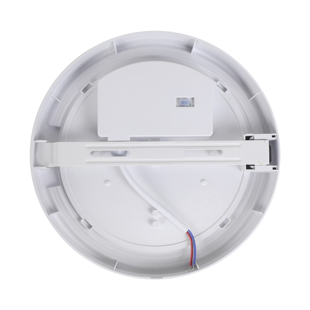 Ellies Cresent Series AC 24W Round LED Bulkhead - PC - WT