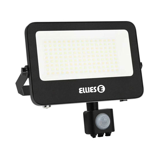 Ellies Quasar Series 50W AC Motion Sensor Flood Light  with 3CCT -BK