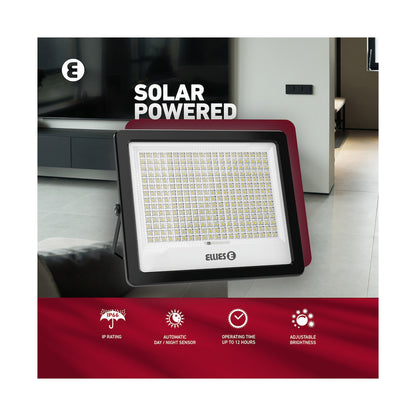 Ellies Nebula Series 300W Solar Flood Light  with 3CCT -BK