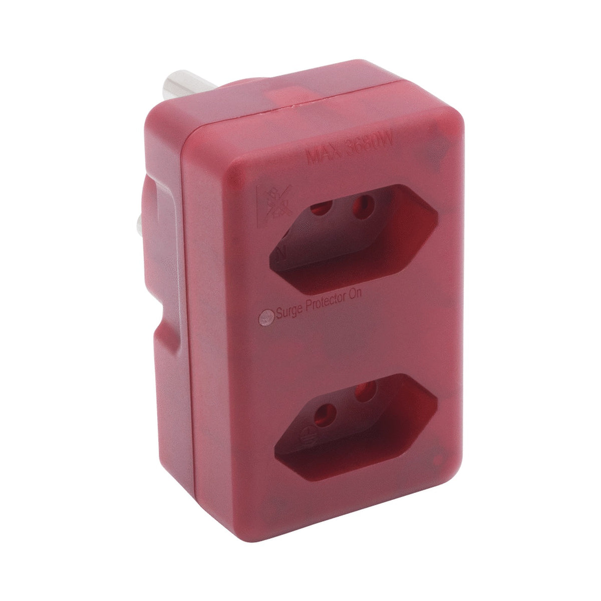 Ellies 2 Way High Surge Adaptor 2x16A (SANS164-2)