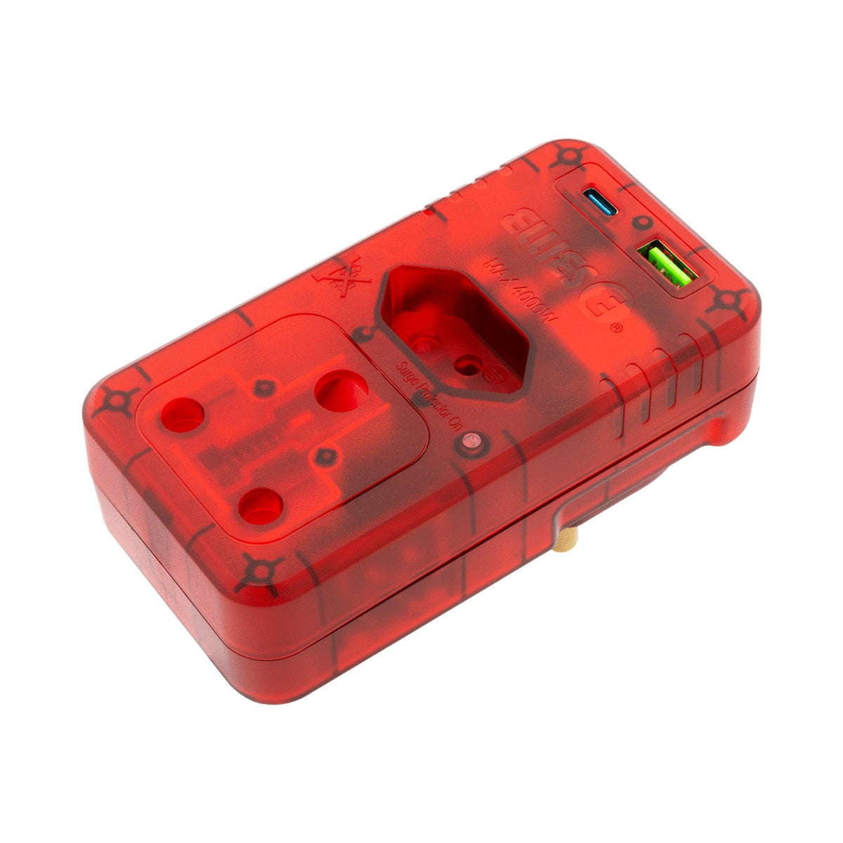 Ellies 2 Way High Surge  Adaptor with PD20W USB-C + USB - RD
