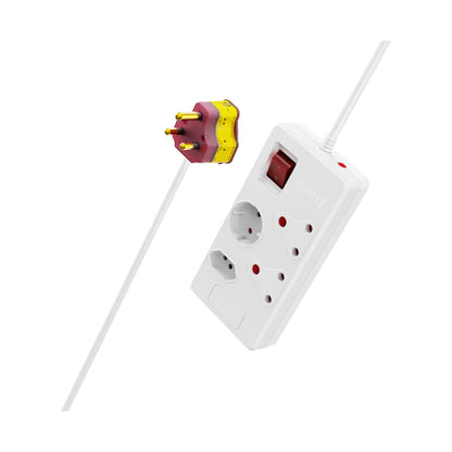 Ellies 4 way High Surge Multiplug 0.5M - WT